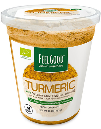 Feel Good Organic Superfoods Fortified Turmeric